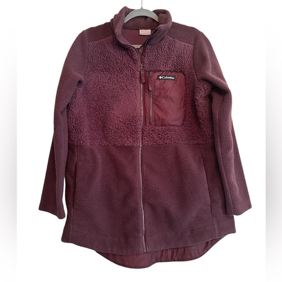 Columbia Women's Lodge Sherpa Full Zip Fleece Jacket - Picture 1 of 6